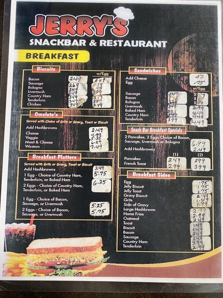 Jerry's Snack Bar and Restaurant Logo