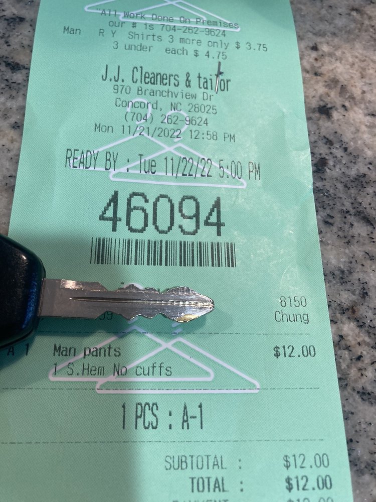 J J Tailoring & Cleaners