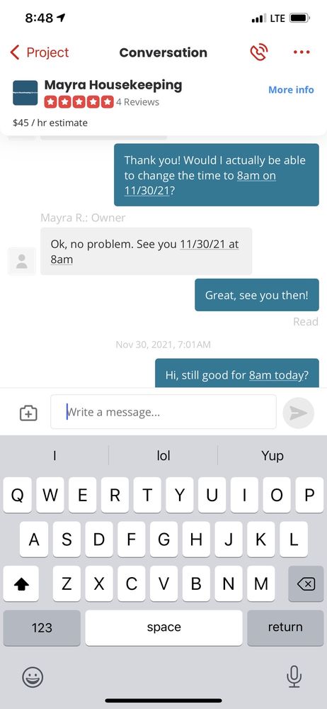 Mayra Housekeeping
