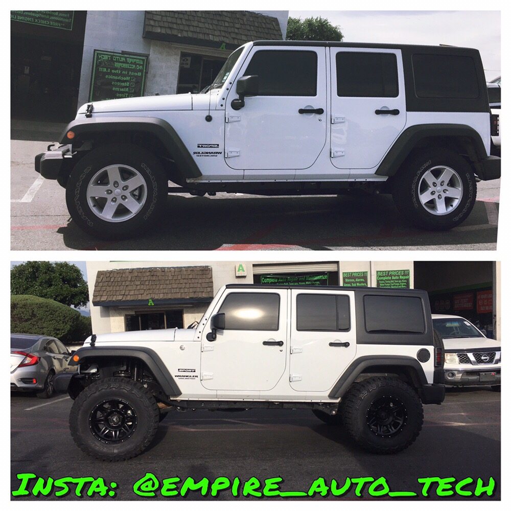 2017 Jeep Wrangler W Leveling Kit 35inch Thunderer Tires Pro Comp Photo Of Empire Auto Tech Rialto Ca United States 2017 Jeep Wrangler