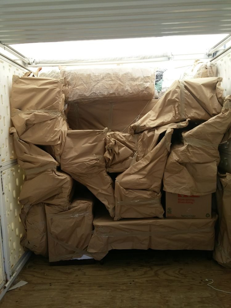 Excellent Use Of Paper Pads When Loading A Pods Container Yelp Photo Of Pack Mule Moving Louisville Ky United States Excellent Use