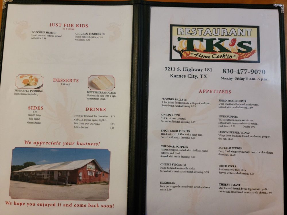 T K's Pizza & Burgers