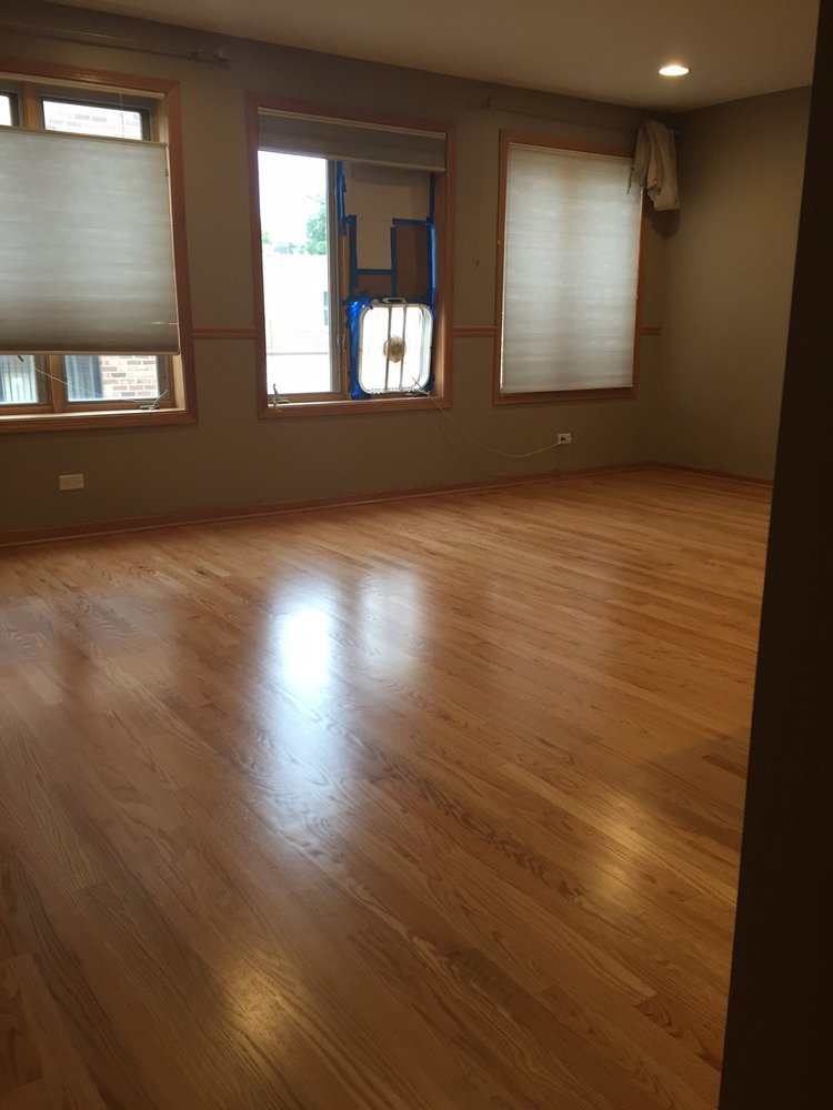 Jamie Lee Oak Wood Floors Refinished With A Satin Sheen Yelp Photo Of Adr Flooring Chicago Il United States Jamie Lee Oak