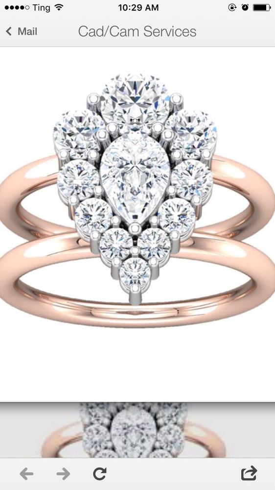 a show stopper in 14k rose and white gold lots of sparkles to tease jewelry works cedarburg