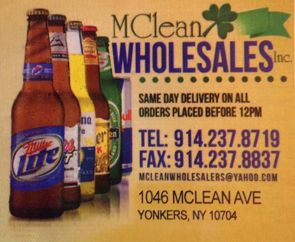 McLean Wholesale Beverage Beer, Wine & Spirits 1046 McLean Ave