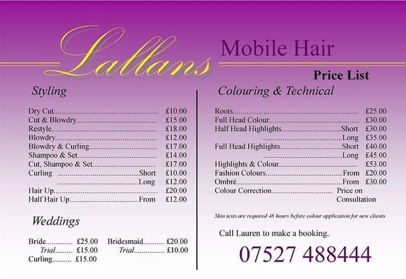 Lallan S Mobile Hair Hair Salons 2 Leigh Terrace Merthyr
