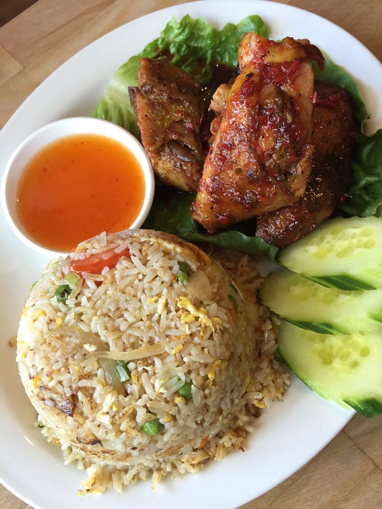 bbq chicken and white rice