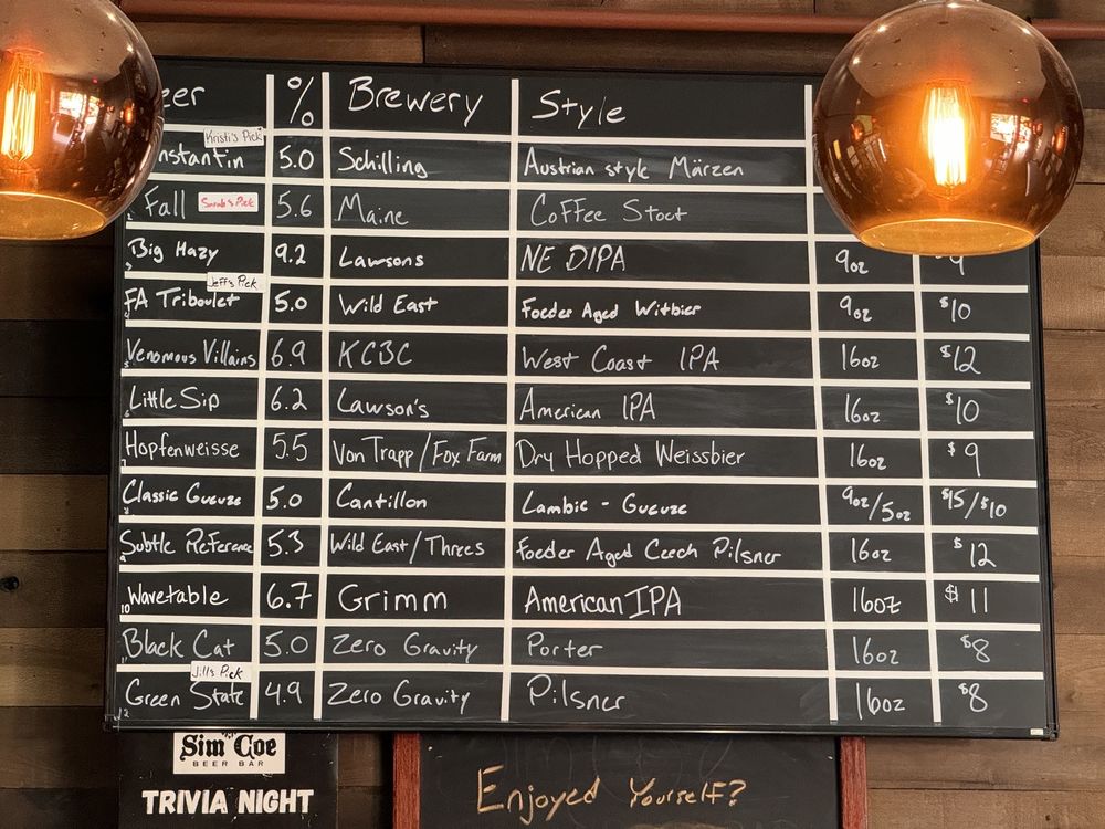 Sim Coe Beer Bar