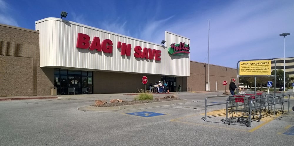 Front With Mostly Empty Parking Lot Yelp Photo Of Bag N Save Omaha Ne United States Front