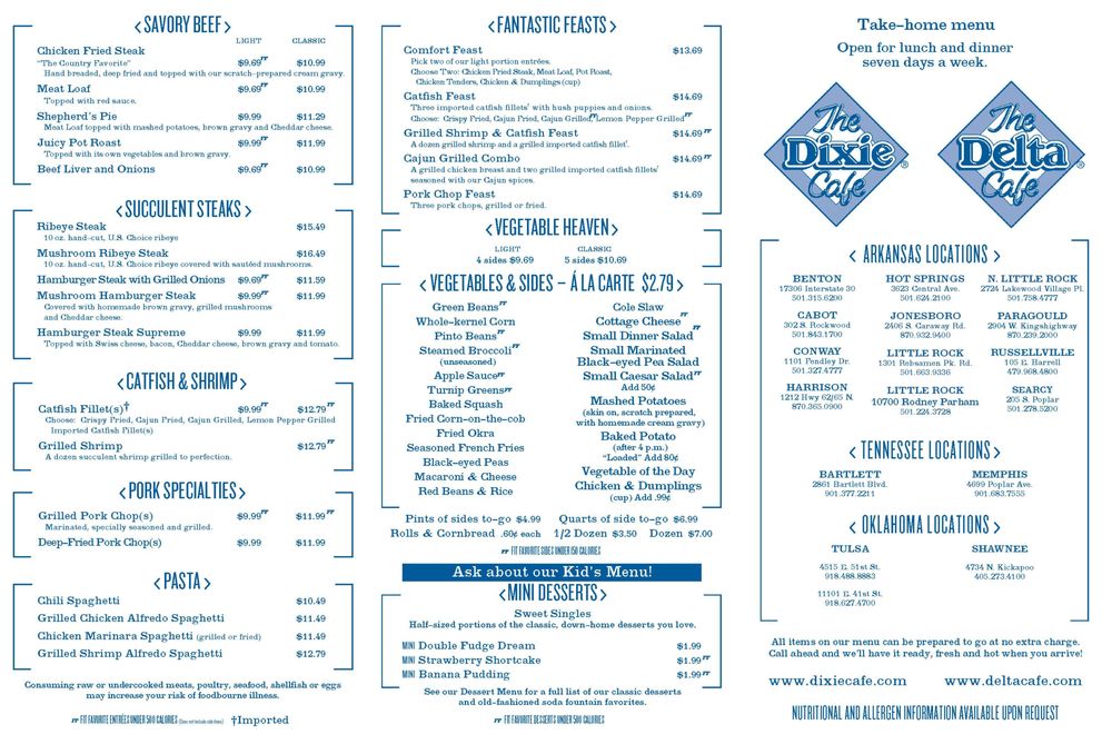 Dixie Cafe Menu Little Rock Ar Dixie Cafe Menu Little Rock Ar