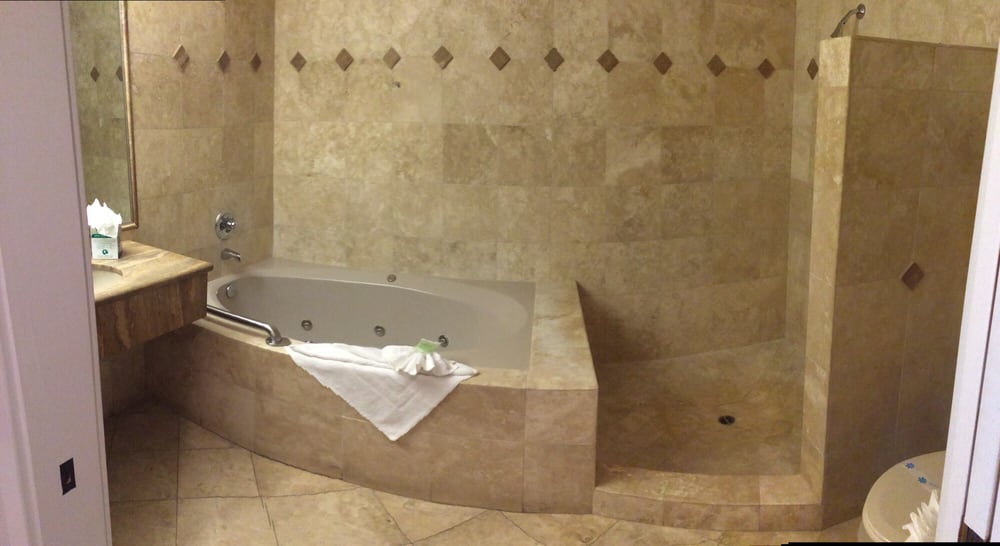 Jacuzzi Tub Stand Up Shower And Toilet Love The Upgrades In Our Photo Of Moonstone Landing Cambria Ca United States Jacuzzi Tub Stand