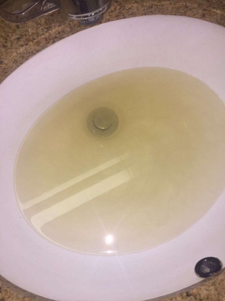 Sorry Yellowish Brown Water From The Bathroom Sink Faucet Yelp