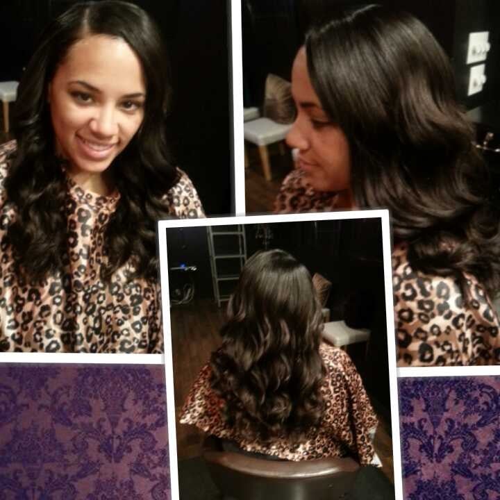 20 inch sew in weave with wand curls - Yelp