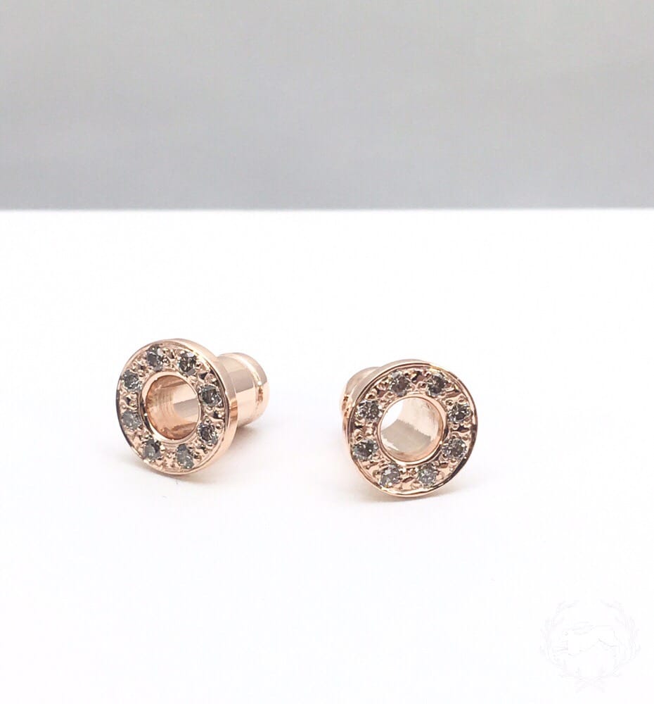 Custom 4g Eyelets By Body Vision Los Angeles 14k Rose Gold With Photo Of Six16 Body Piercing Pittsburgh Pa United States Custom 4g Eyelets