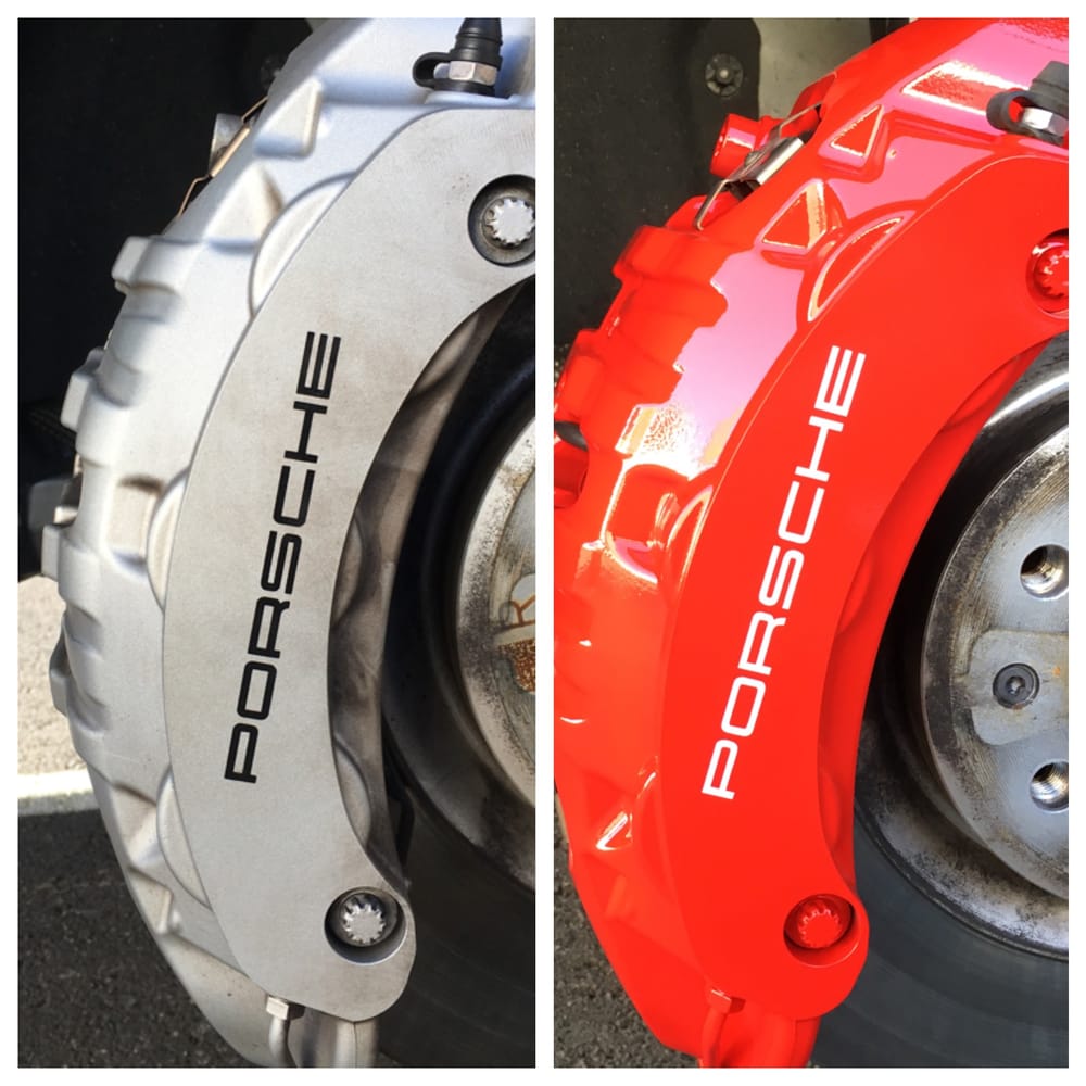 Porsche Cayenne Calipers Painted Red With Black Logos Yelp Photo Of Las Vegas Wheel Works Nv United States Porsche