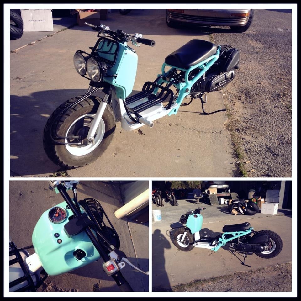 my customer Honda Ruckus they�ve modded and painted Yelp