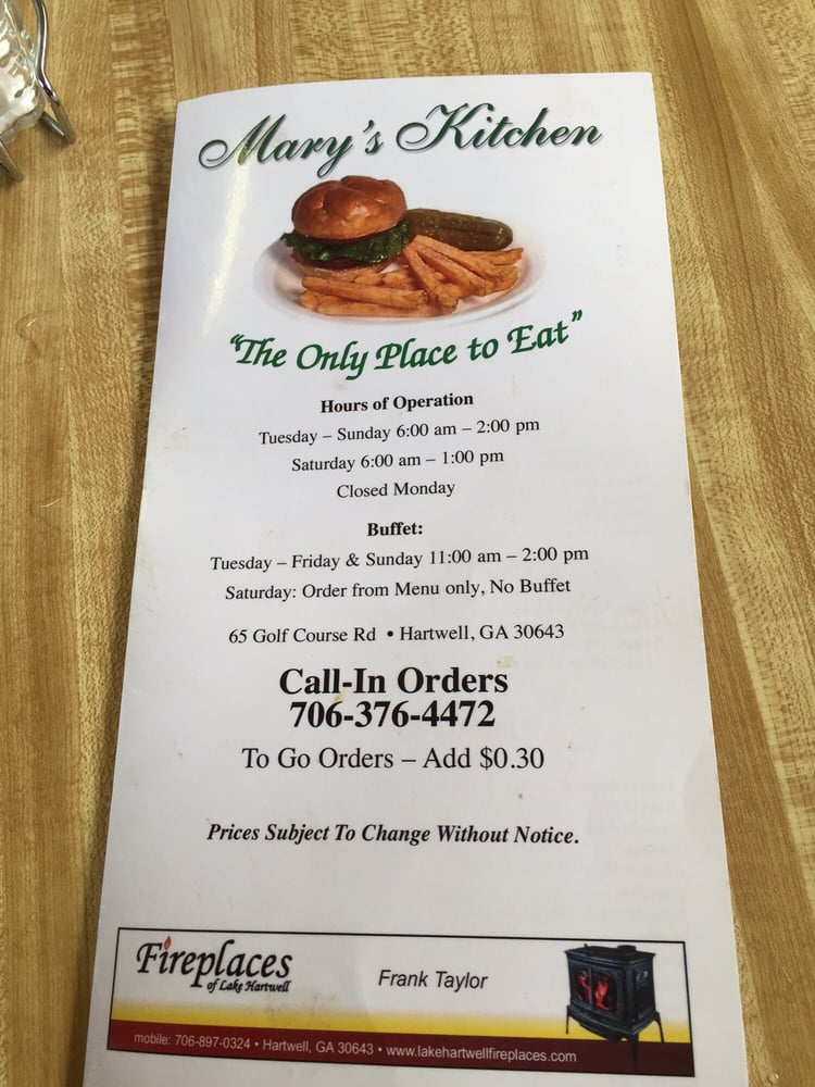 Mary’s Kitchen Desserts 65 Golf Course Rd, Hartwell, GA