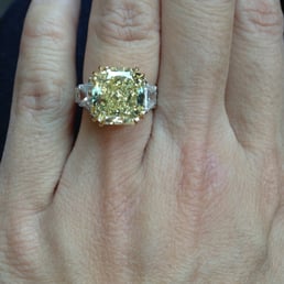 my beautiful custom design yellow diamond from ultimate ultimate jewelry design nyc