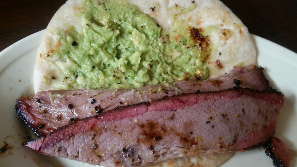 Brisket w guac breakfast taco Yelp