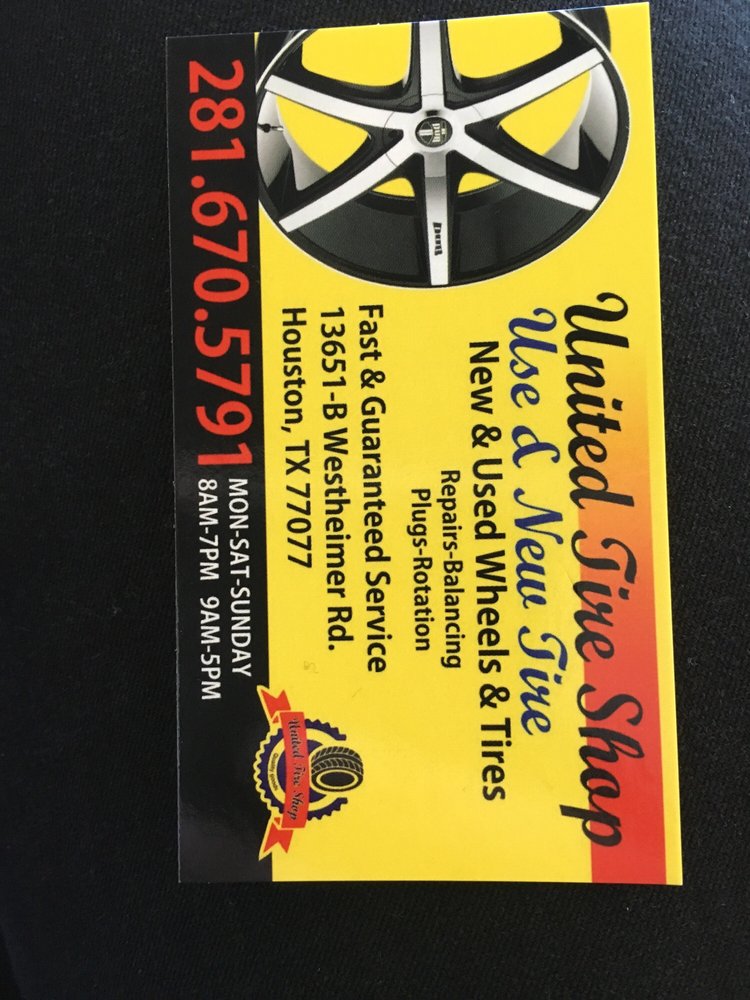 United Tire Shop Used And New Tire Tires 13651 Westheimer Rd