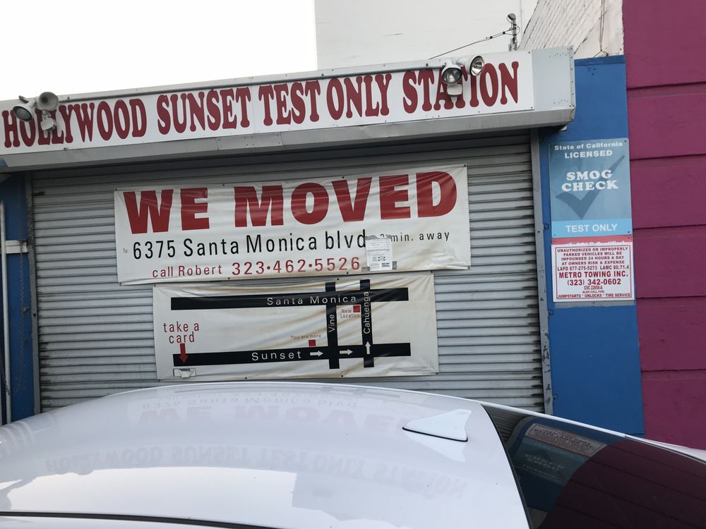 Hollywood Sunset Test Only Station Closed 57 Reviews Smog