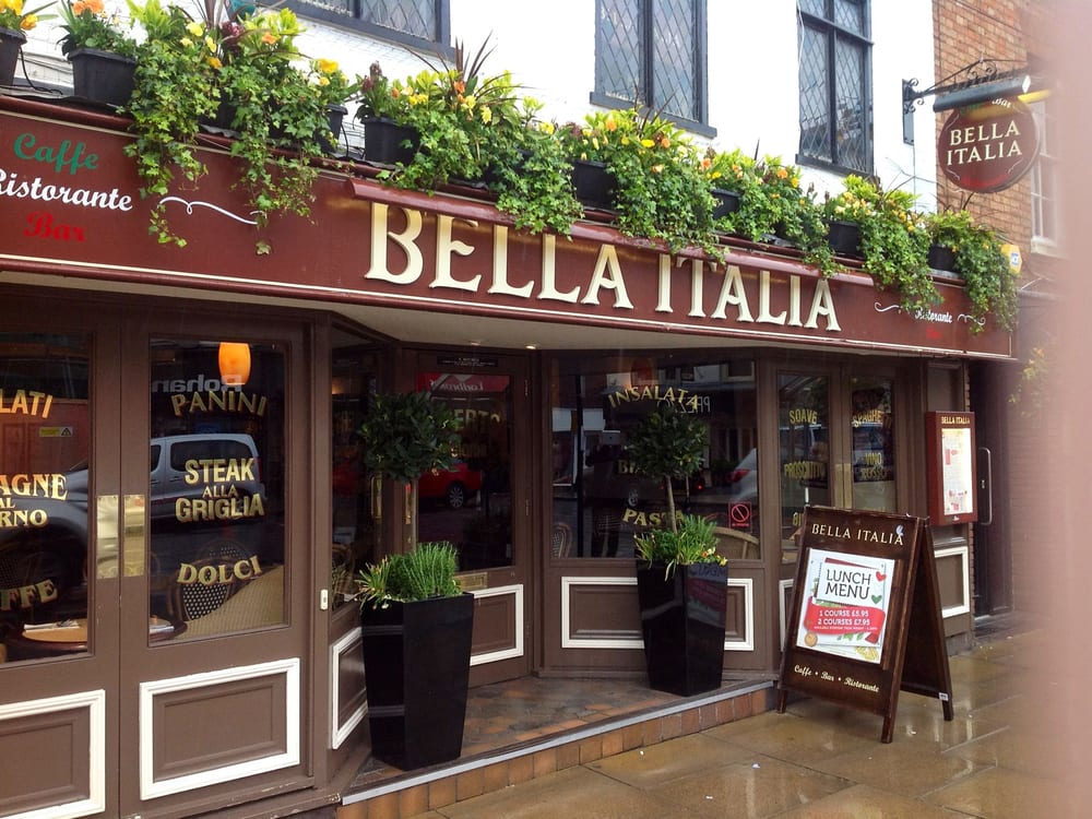 Bella Italia Italian 32 Wood Street, Stratford Upon Avon