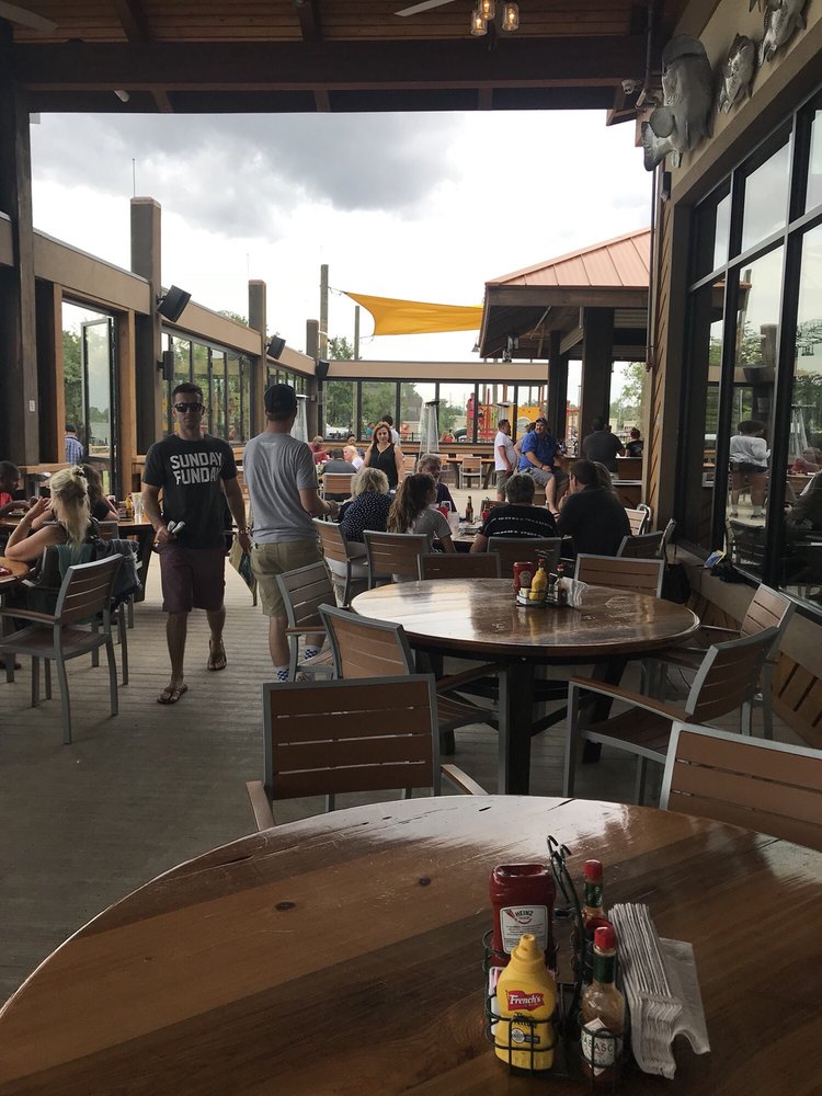 Part of the outside seating - Yelp