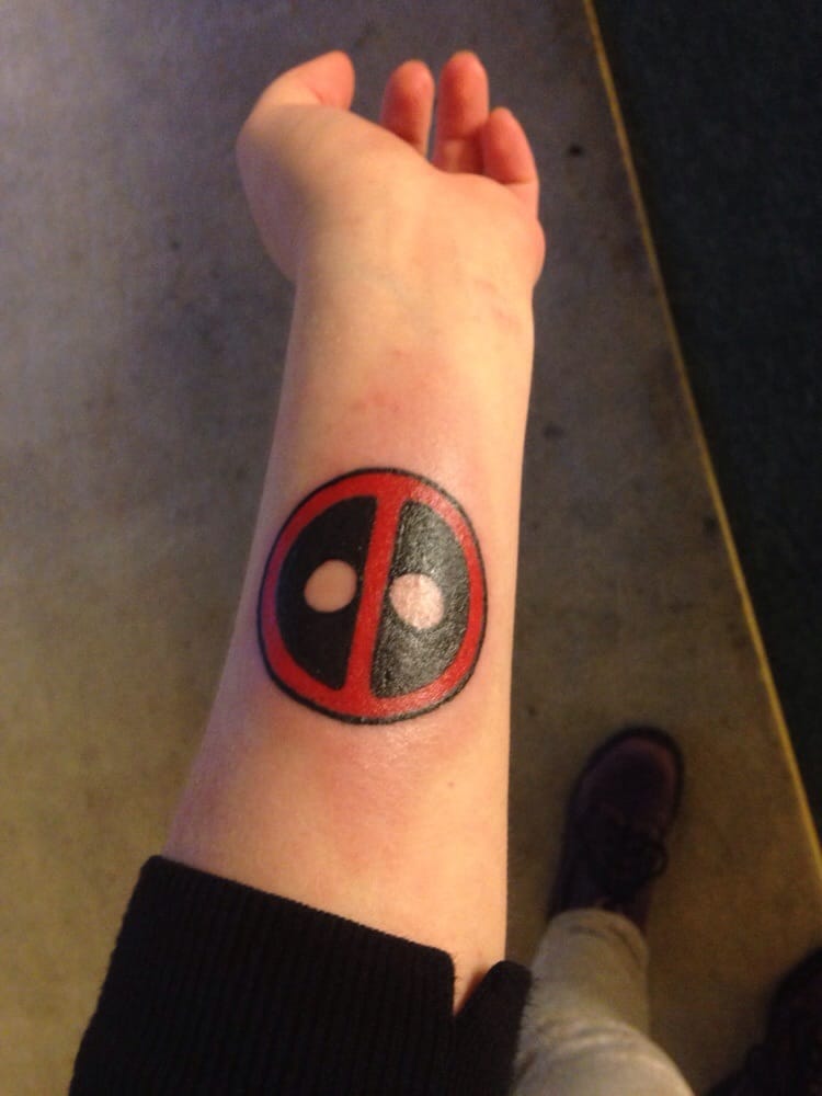 i got a deadpool tattoo from micheal took 45 minutes i got a deadpool tattoo from micheal took 45 minutes
