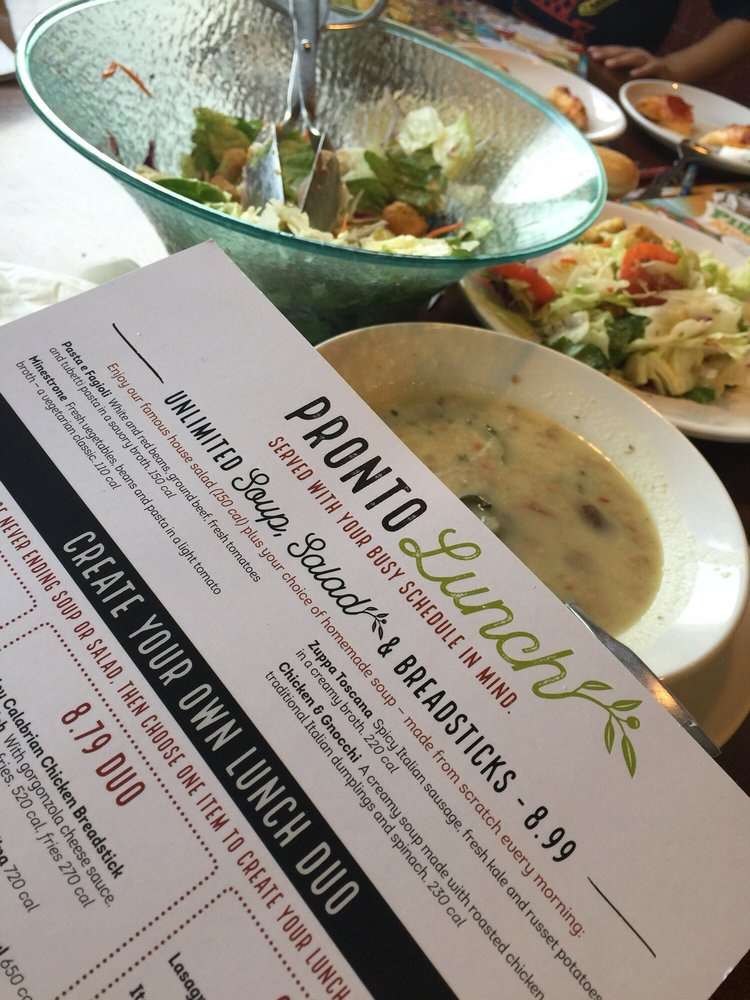 8 99 Unlimited Soup Salad Breadsticks Yelp