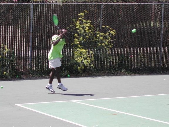Photo of Tennis Lessons By Mcclain - San Francisco, CA, United States. Backhand follow through
