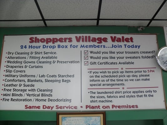 Shoppers Village Valet