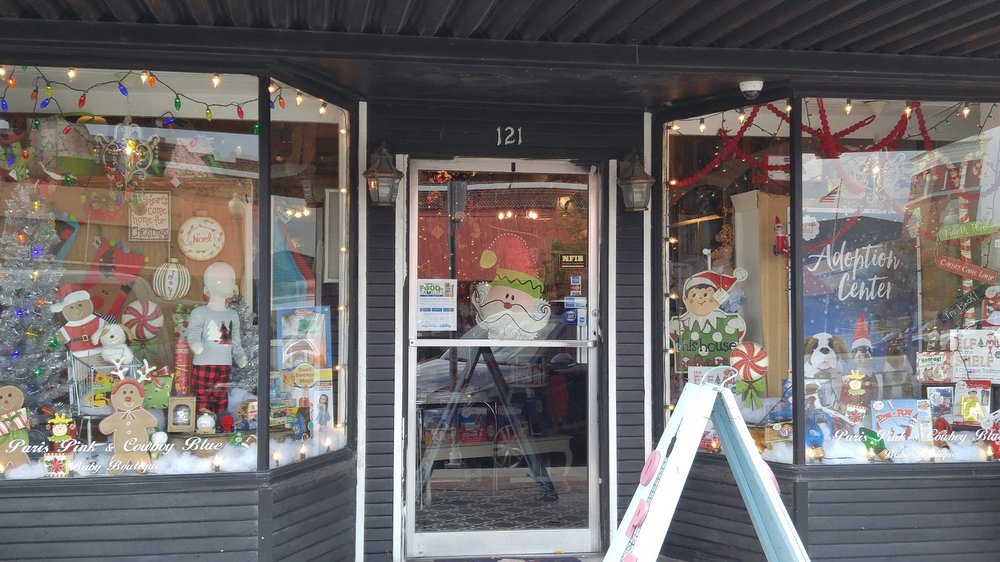 pink and blue baby boutique