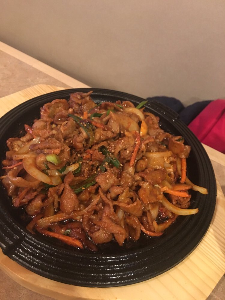 spicy pork hotplate - Yelp