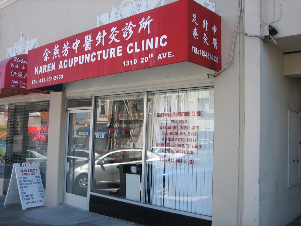 Karen Acupuncture Clinic Acupuncture 1310 20th Ave, Outer Sunset