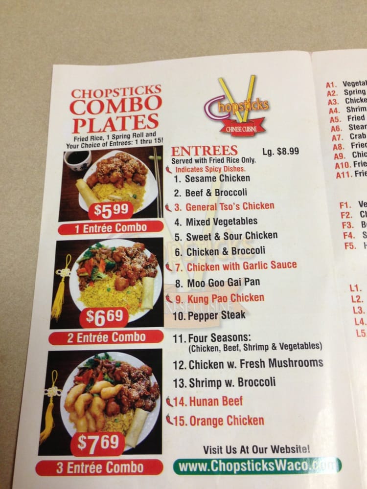 Chopsticks Chinese 903 IH 35 N, Waco, TX Restaurant Reviews