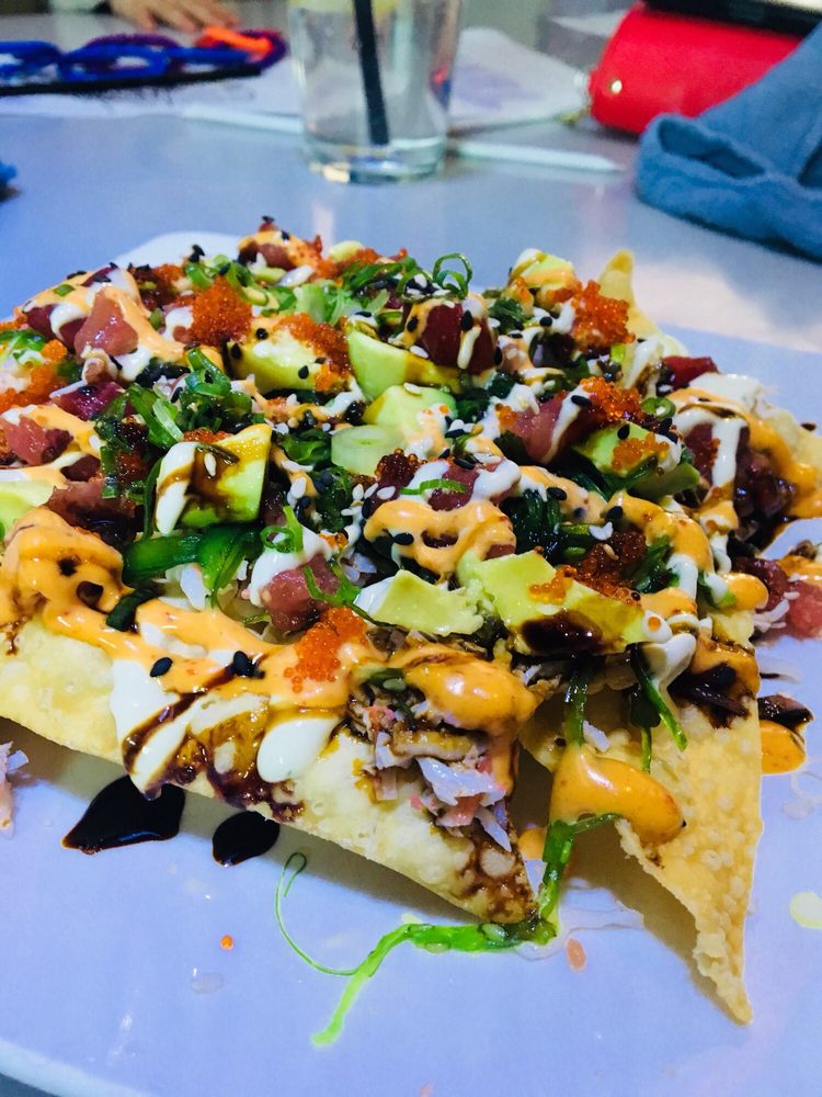 Sushi Nachos Yelp Photo Of Garage Grill Dr Ut United States Sushi Nachos
