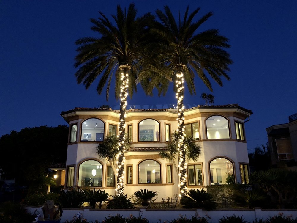 San Diego Sparkely Christmas Light Installation