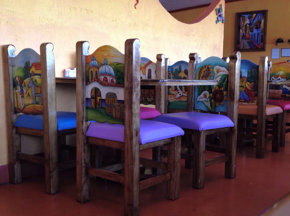 Chairs Are Intricately Decorated Heavy Hardwood Carved And Painted Photo Of Agave Mexican Restaurant Flagstaff Az United States Chairs Are Intricately