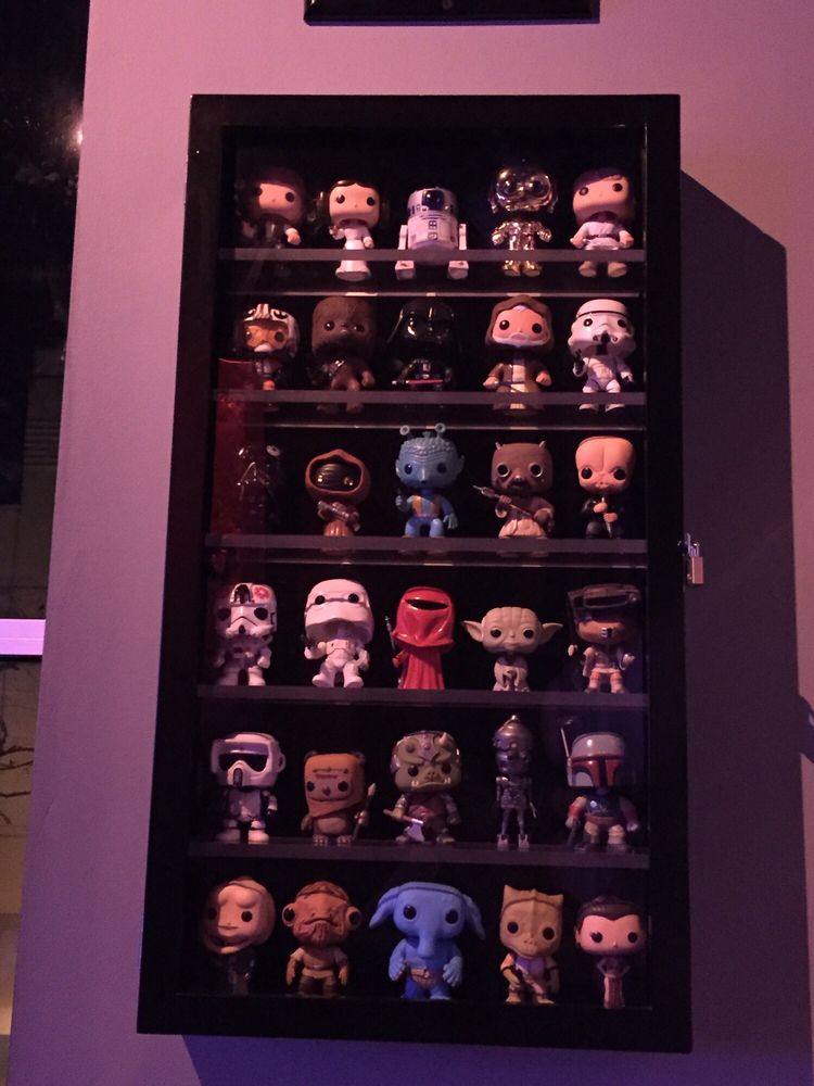 What A Collection In The Lightsaber Lounge Yelp Photo Of Joysticks Arcade Lounge And Retro Bar Orlando Fl United States