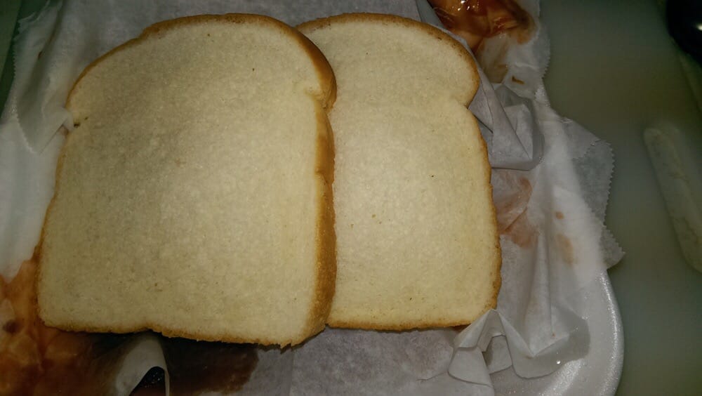 My First Opening Of The Ribs And There Is 2 Slices Of White Bread