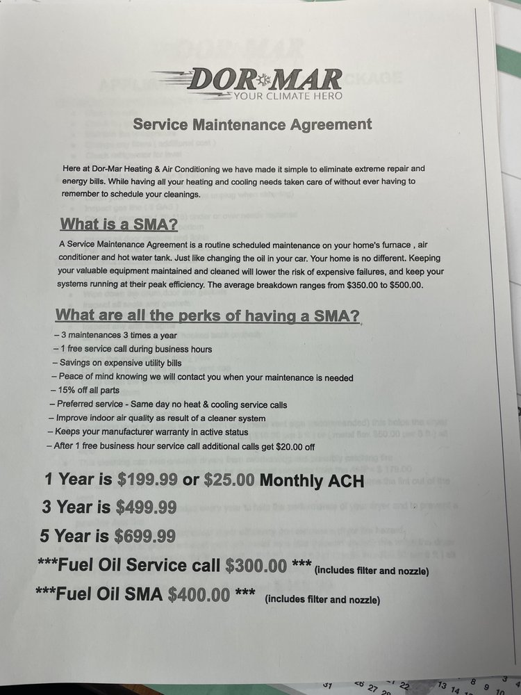 image of business Dor-Mar Zanesville Furnace A/C Repair & Service