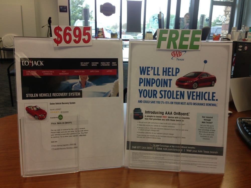 FREE stolen vehicle recovery with AAA insurance VS 700 FREE stolen vehicle recovery with AAA insurance VS 700