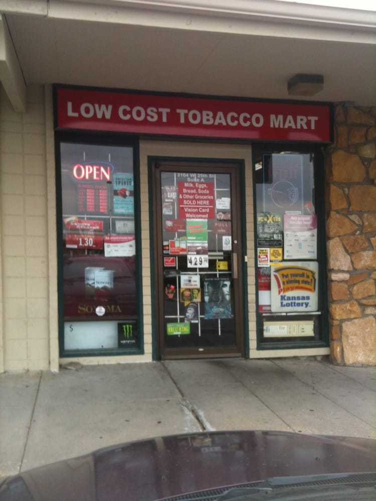Low Cost Tobacco Mart Tobacco Shops 2104 W 25th St, Lawrence, KS