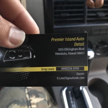 auto detailing business card
