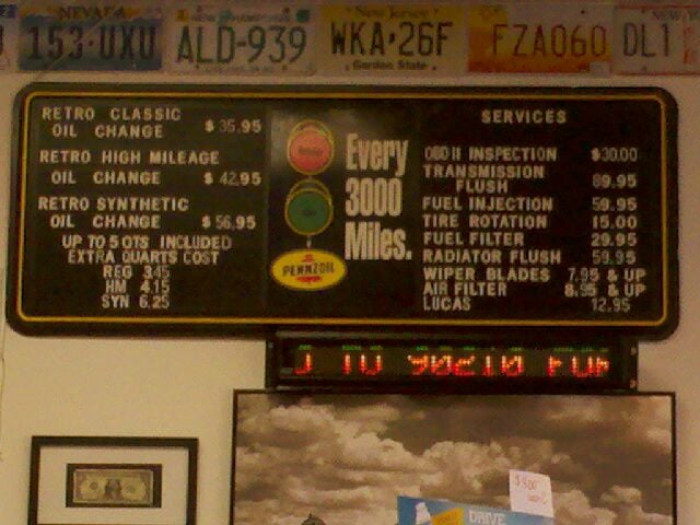 Retro Lube Oil Change