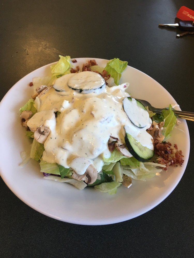 Some Salad With My Ranch Dressing Only Thing Missing Is The Photo Of Round Table Pittsburg Ca United States Some Salad With