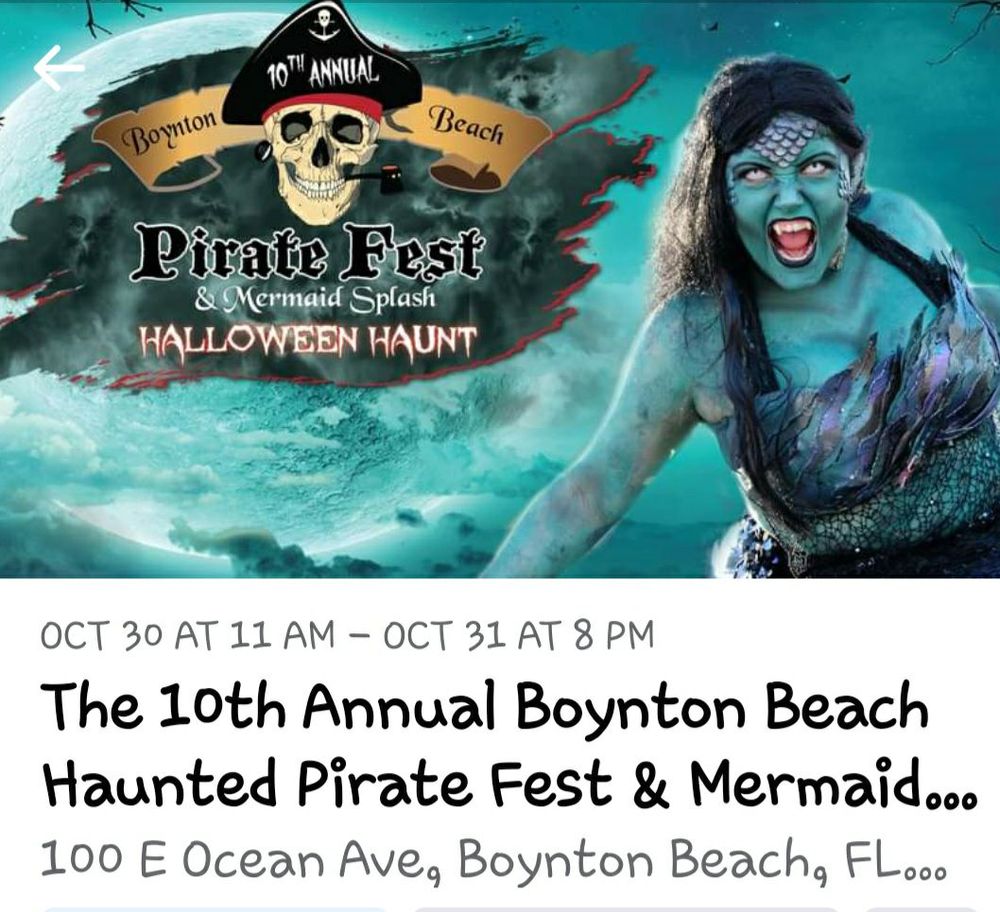 Boynton Beach Haunted Pirate Fest and Mermaid Splash