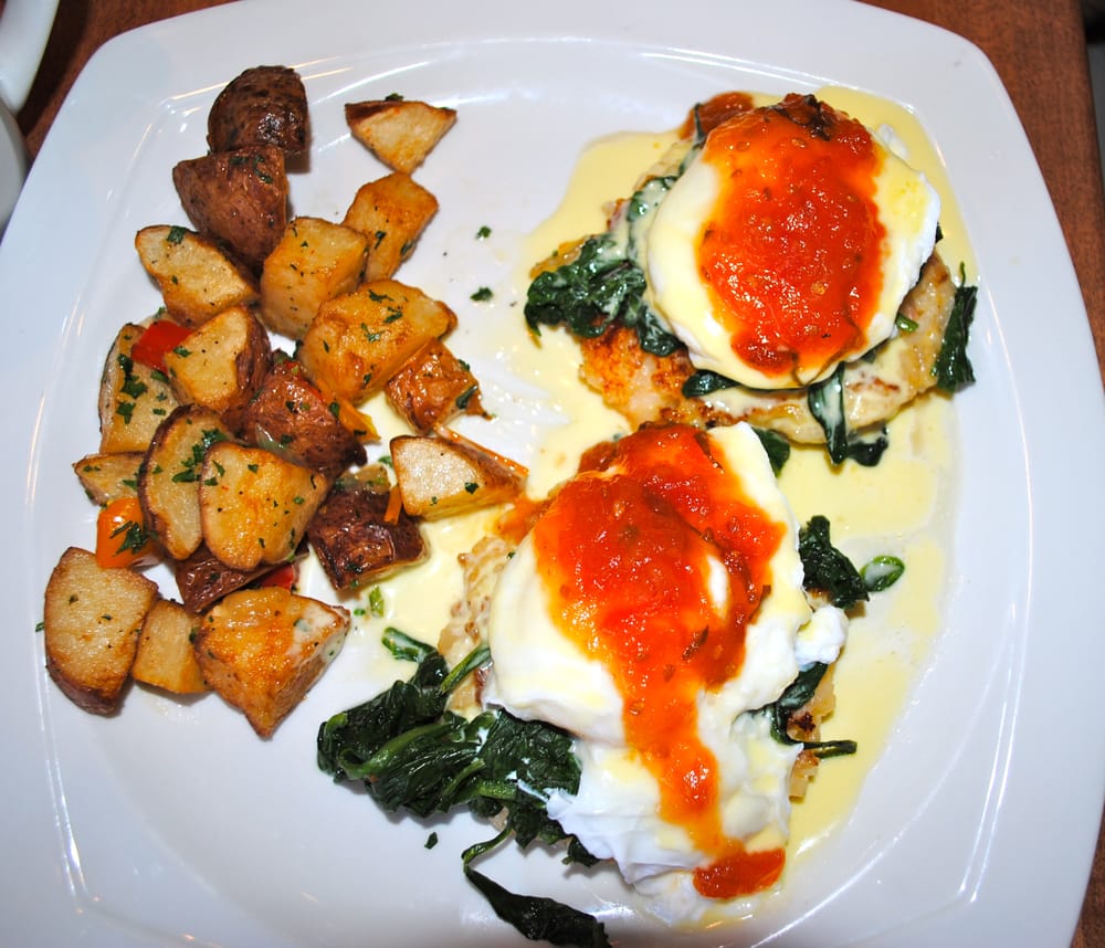 Italian Eggs Benedict with an aerial view! - Yelp