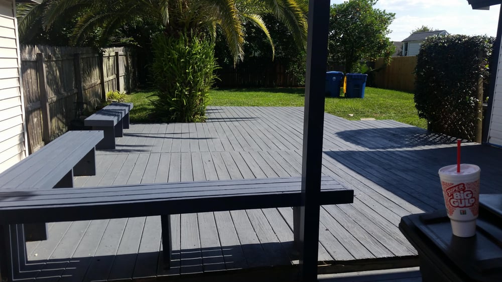 Deck Repaired Behr Over Stain Custom Color Matched To Match 12 Photos For Holden Home Repairs