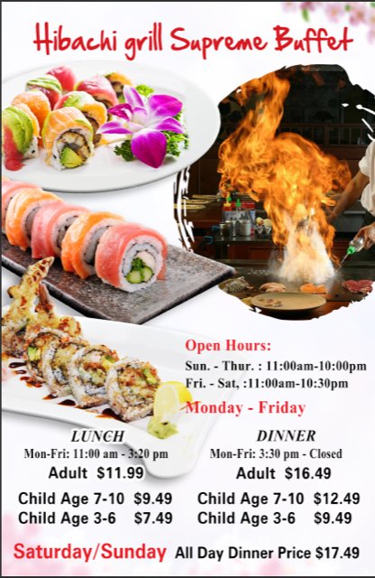 Hibachi Grill Supreme Buffet